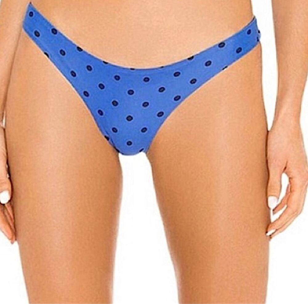 Lovers + Friends Cyan Swimsuit Bikini Bottom Midnight Dot Women's XL NWT